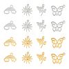 DICOSMETIC 32Pcs 8 Style 304 Stainless Steel Charms STAS-DC0009-29-1