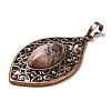 Natural Rhodonite Pendants G-H065-3R-05-2