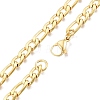 Men's 201 Stainless Steel Figaro Chains Necklace NJEW-N050-A08-5-60G-2