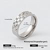 304 Stainless Steel Finger Rings for Women MF5435-22-1