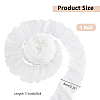 SUPERFINDINGS 5 Yards Polyester Pleated Lace Ribbon OCOR-FH0001-33A-2