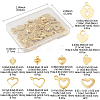 60Pcs 10 Styles Stainless Steel Charms STAS-FS0001-96-4