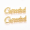 Golden Plated Alloy Cabochons PALLOY-WH0068-08J-2