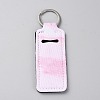 Marble Pattern Neoprene Lipstick Protective Case Portable Holder Pouch Keychain KEYC-WH0040-03A-1