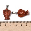 Natural Red Jasper Pendants G-B127-10P-11-3