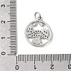 Brass Micro Pave Cubic Zirconia Pendants KK-P343-01C-P-3