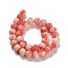 Synthetic Shell Carved Beads Strands SHEL-H007-02-2