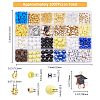 SUPERFINDINGS Graduate Theme Acrylic Beaded Stretch Bracelet with Alloy Enamel Charms DIY Making Finding Kit DIY-FH0006-73-2