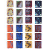 45G 9 Colors 2-Hole Baking Paint Glass Seed Beads SEED-TA0001-71-2
