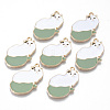 Alloy Enamel Pendants ENAM-T011-34KC-RS-1