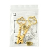 8Pcs 4 Styles Tibetan Style Alloy Skeleton Key Lock Pendants FIND-FS0002-11-6