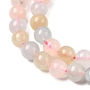Natural Morganite Beads Strands G-R446-6mm-07-3
