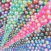 Rainbow Acrylic Imitation Pearl Beads OACR-YW0001-05-2