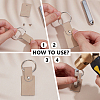 DIY Leather Keychain Making Kits DIY-OC0013-50B-4