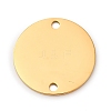 304 Stainless Steel Connector Charms STAS-P398-01G-1