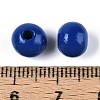 Spray Painted Round Natural Schima Wood Beads WOOD-A018-8mm-17-3