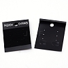 Plastic Earring Display Card CDIS-WH0015-04-1