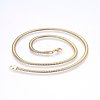 304 Stainless Steel Herringbone Chain Necklaces NJEW-F227-07G-03-1