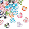 36Pcs UV Plating Opaque Acrylic Beads MACR-SC0001-87-1