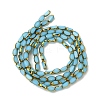 2 Strands Electroplate Opaque Color Glass Beads Strands EGLA-YW0005-26D-1