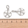Brass Micro Pave Cubic Zirconia Peg Bails KK-A279-20P-3