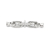 Brass Micro Pave Cubic Zirconia Fold Over Clasps KK-U059-07P-1