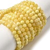 Natural Yellow Jade Beadd Strands G-A274-A01-4mm-2
