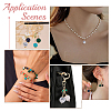 140Pcs Natural & Synthetic Gemstone Pendants PALLOY-AR00044-5