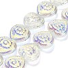 Electroplate Baking Paint Glass Beads Strands EGLA-K061-13A-AB01-1