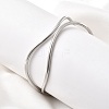 304 Stainless Steel Cuff Bangles for Women BJEW-Z150-01P-02-1