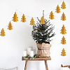 ARRICRAFT 2Pcs 2 Style Paper Christmas Tree Flags AJEW-AR0001-73A-4