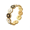 304 Stainless Steel Enamel Open Cuff Rings LS-RJEW-M072-01G-01-1