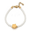 Plastic Imitation Pearl Beads Bracelets for Women BJEW-M056-10G-02-3