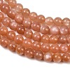 Natural Sunstone Beads Strands G-P621-6mm-01-4