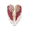 Alloy Rhinestone Brooches for Backpack Clothes JEWB-M068-02G-01-1