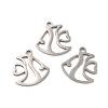 Non-Tarnish 201 Stainless Steel Pendants STAS-I199-D01-P-2