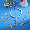 12Pcs 2 Colors 201 Stainless Steel Pendants STAS-SC0008-81-4