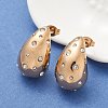 304 Stainless Steel Teardrop Stud Earrings EJEW-B108-05RG-A-1