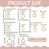 40Pcs 10 Styles Alloy Toggle Clasps FIND-ME0002-90-2