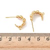 Brass Stud Earring Findings KK-C099-15G-3
