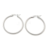 Tarnish Resistant 304 Stainless Steel Hoop Earrings EJEW-F105-08P-3