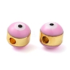 Brass Enamel Beads KK-E048-02G-4