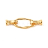 Brass Fold Over Clasps KK-U016-22G-1