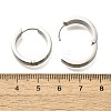 304 Stainless Steel Hoop Earrings for Women EJEW-C096-44P-3