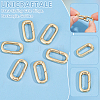 Unicraftale 8Pcs Brass Spring Gate Rings FIND-UN0003-20G-4