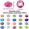 120Pcs 4 Styles Opaque Acrylic European Beads OACR-SC0002-73-2