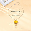 Alloy Enamel Cross Flower Pendant Necklaces for Women WGCE41D-01-3