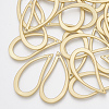 Smooth Surface Alloy Open Back Bezel Pendants PALLOY-S117-133-2