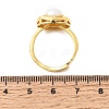 Adjustable Brass Micro Pave Cubic Zirconia Finger Rings CU-CBABA66-02G-5