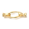 Brass Fold Over Clasps KK-K389-010G-1